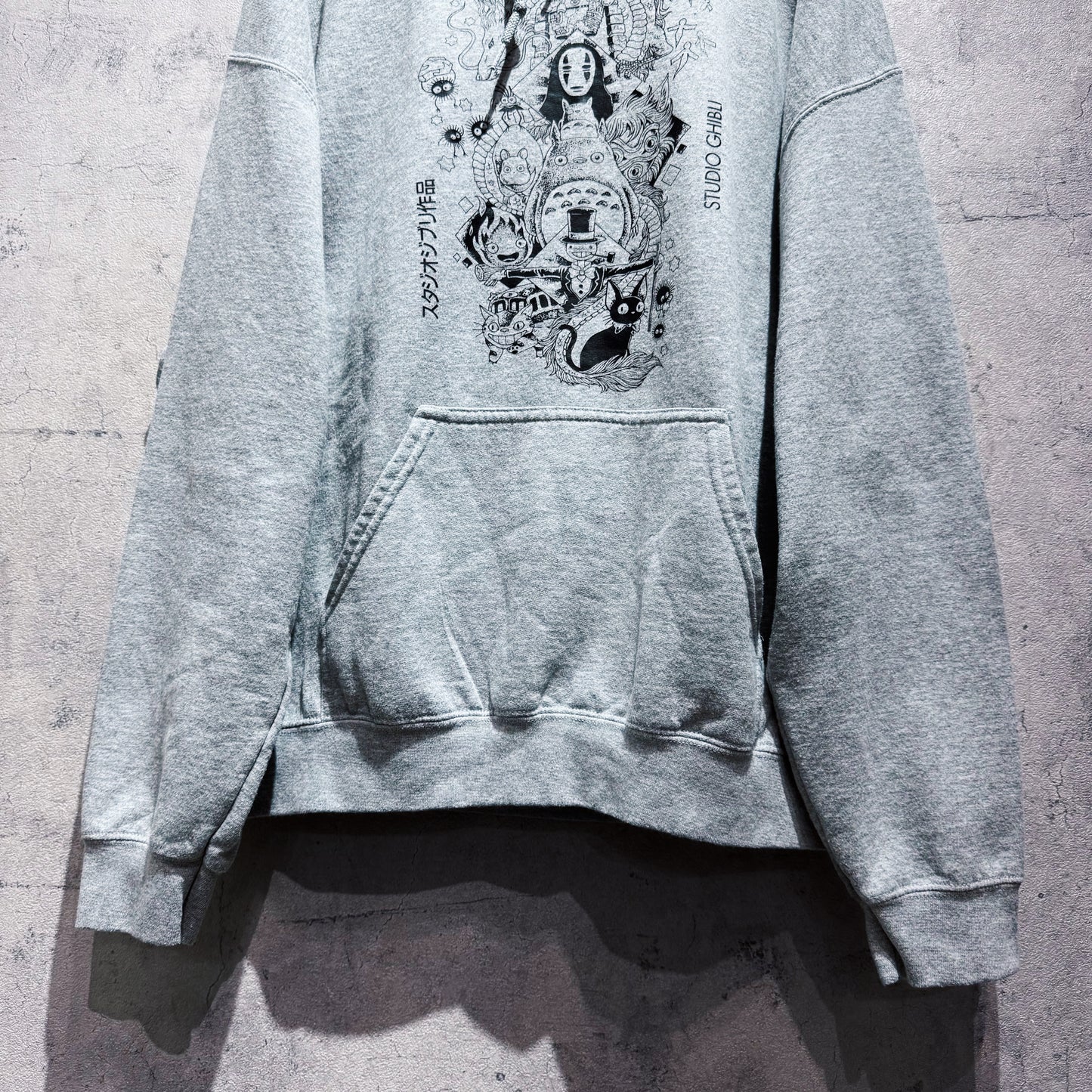 "STUDIO GHIBLI"characters graphic design pullover hoodie