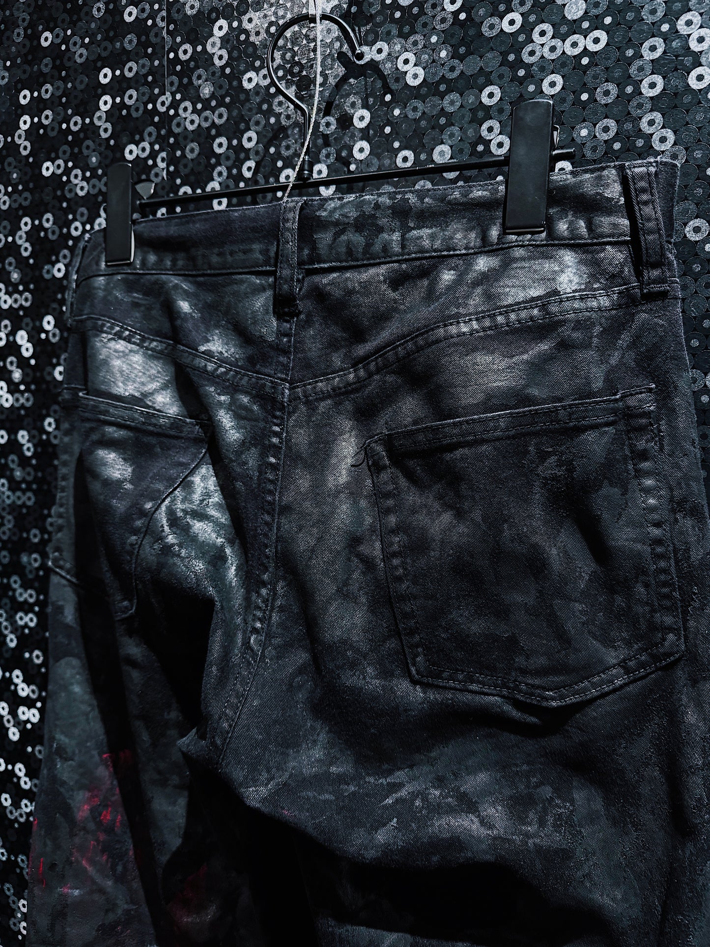 【ÆIEM】vivid notes BLOODSTAINED SHADOW flare pants