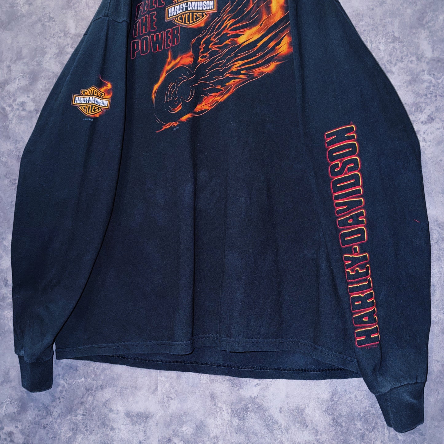 【doppio】00’s vintage “Harley-Davidson” graphic print design long sleeve T-shirt