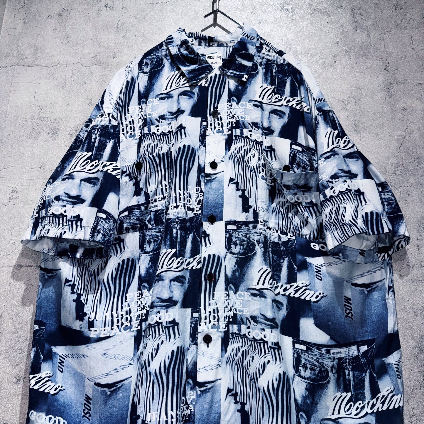 "MOSCHINO"all over pattern design short sleeve shirt