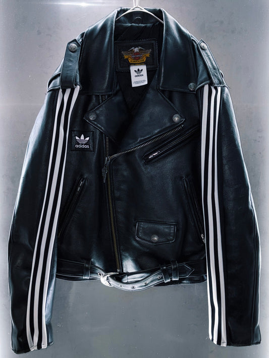 special "original re:meke" vintage
"adidas"× vintage double riders leather jacket three strip edition