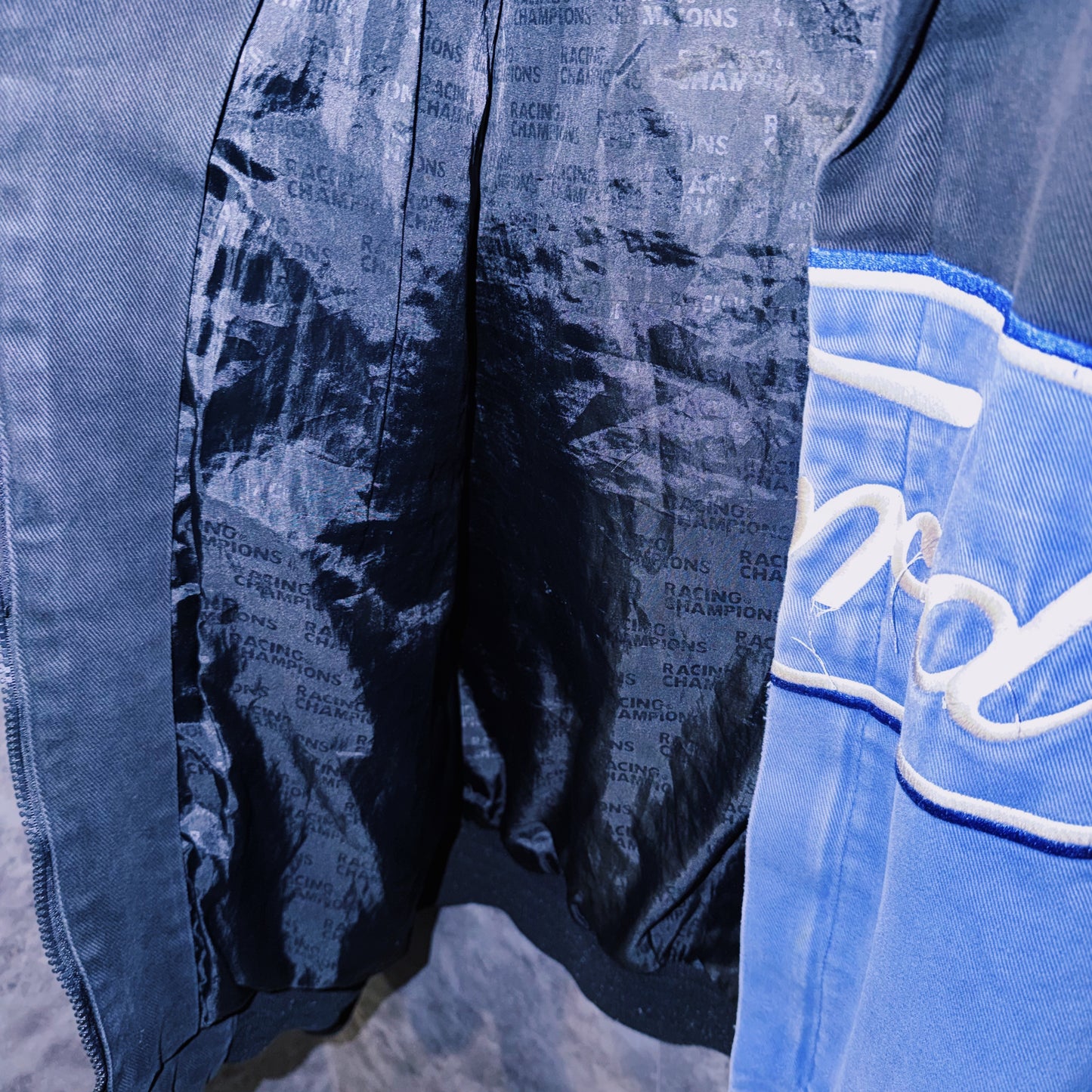 【doppio】vintage”Ford”company logo patches design racing jacket