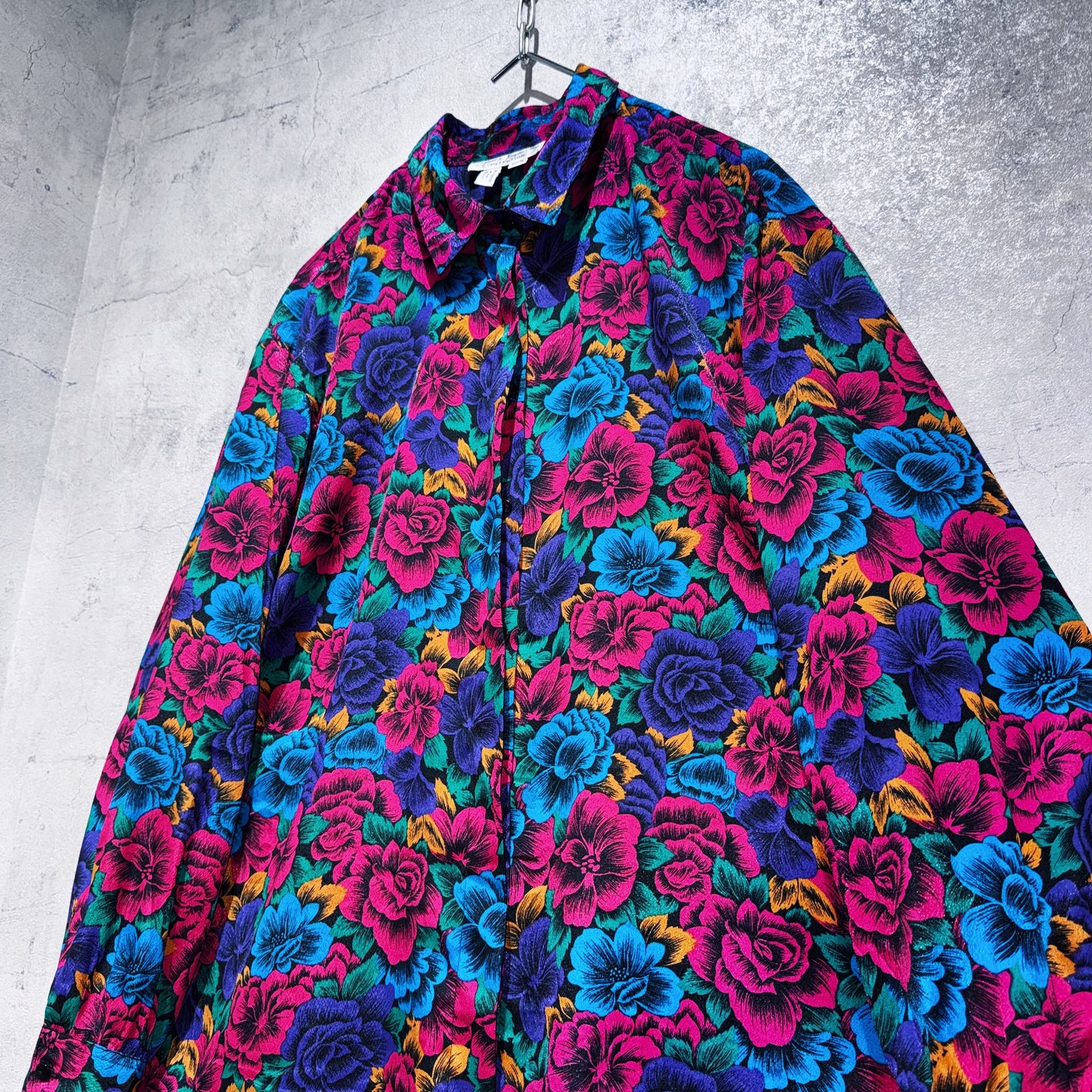 beautiful flower pattern design loose shirt
