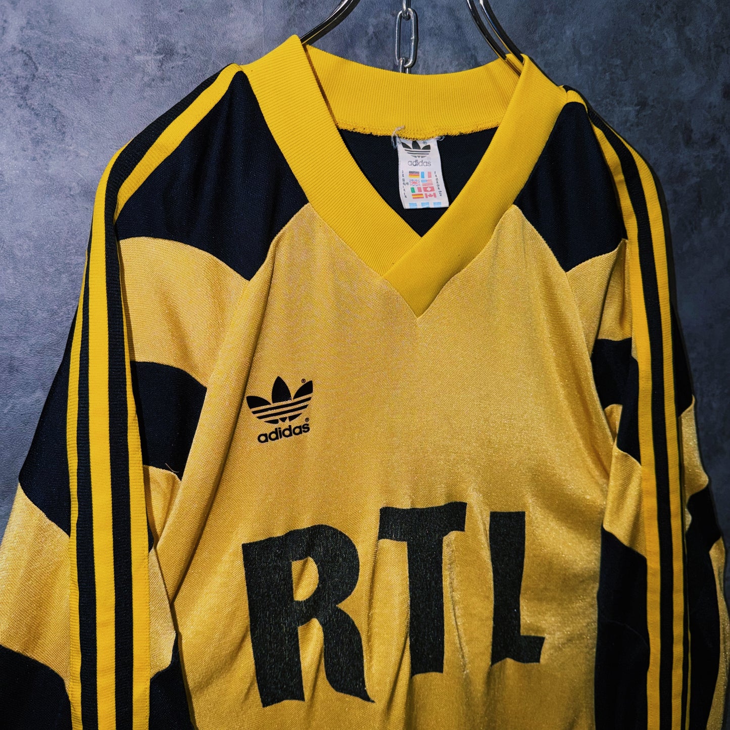 【doppio】90’s vintage “FC Sochaux-Montbéliard” three stripe design long sleeve game shirt