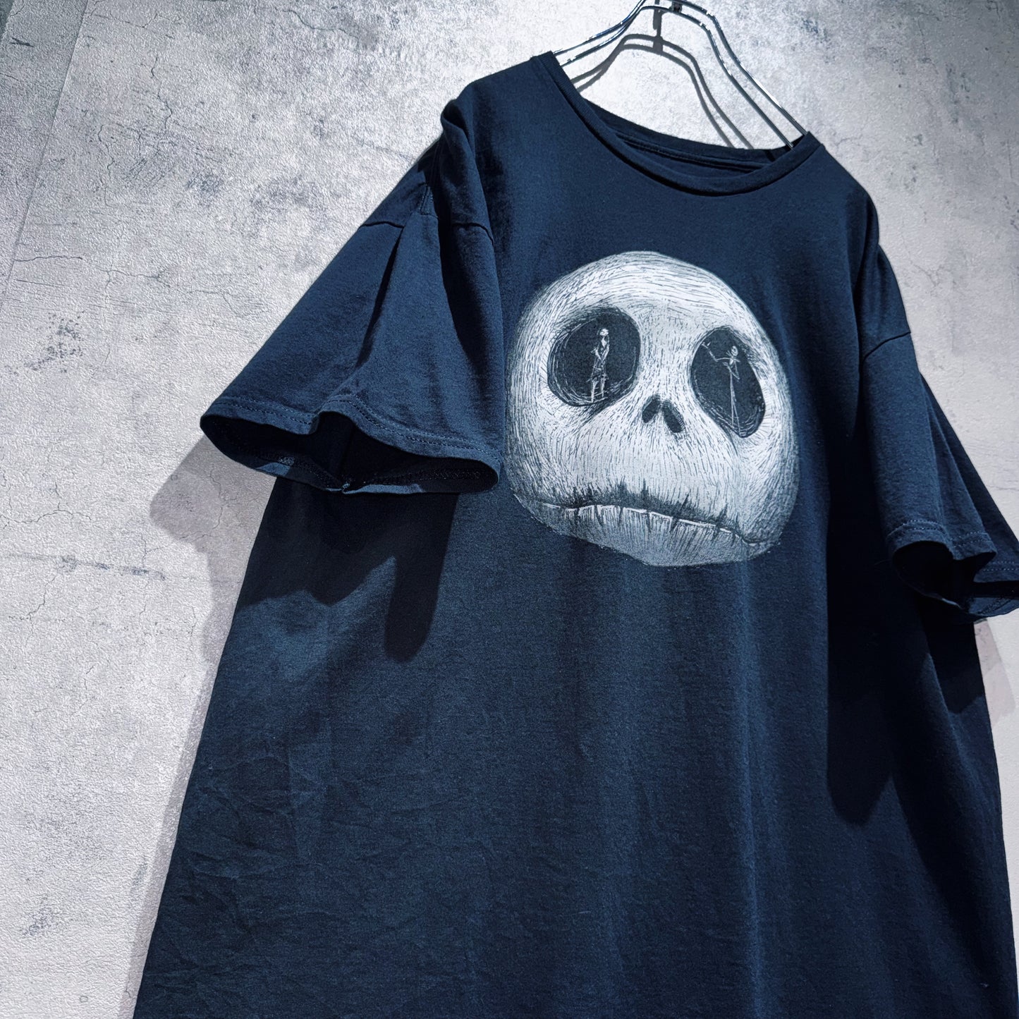 "Nightmare before Christmas"Jack Skellington&amp;Sally graphic design T shirt