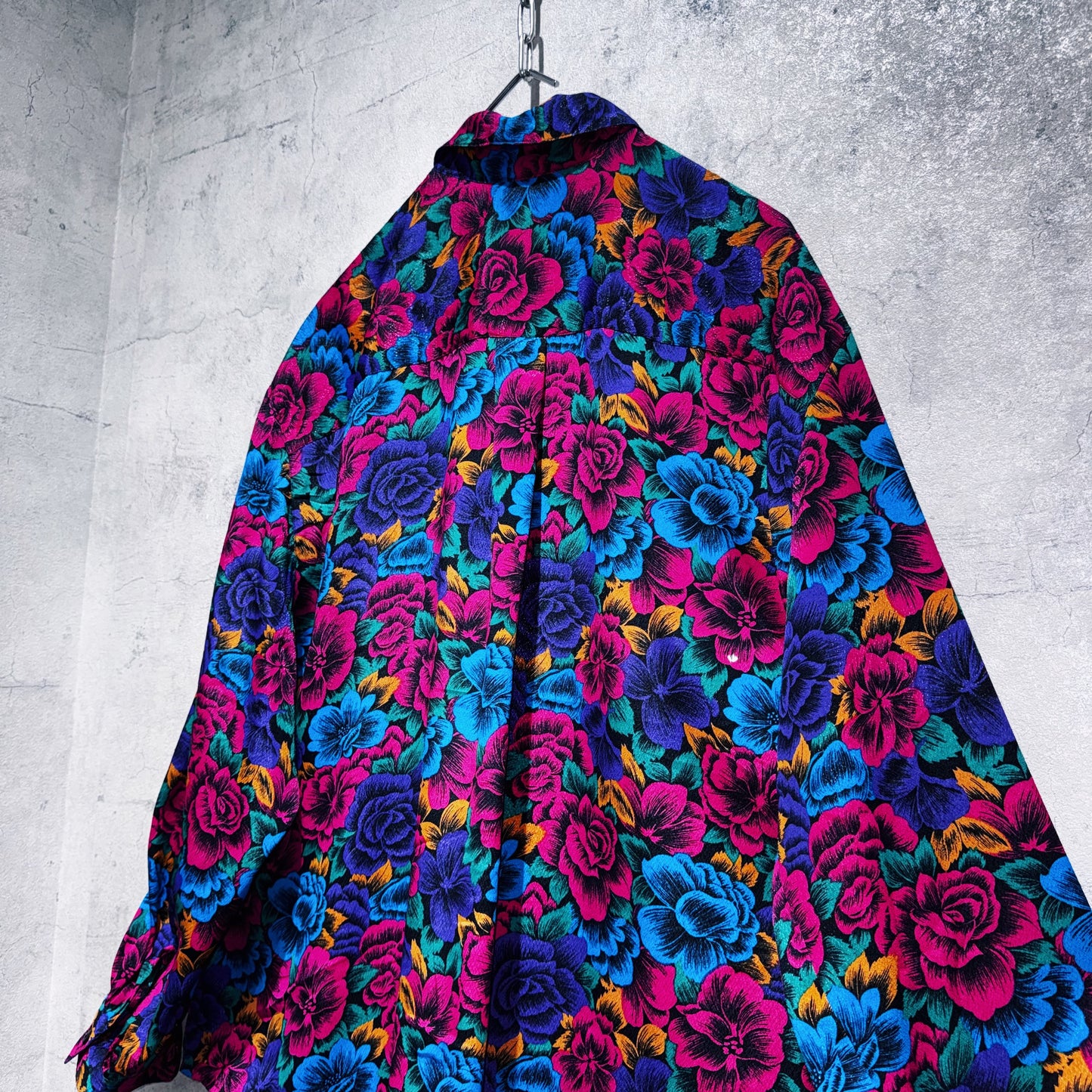beautiful flower pattern design loose shirt