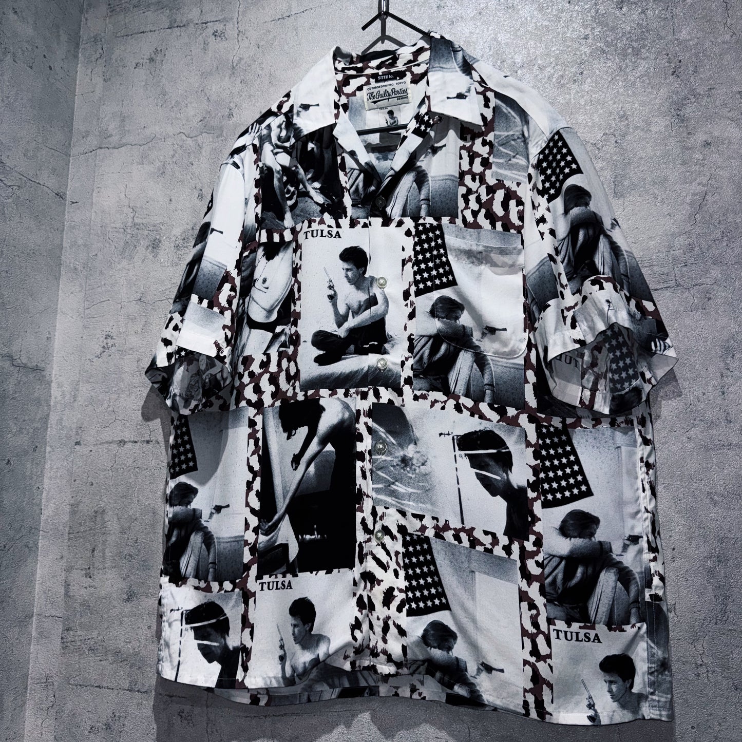 21SS"WACKOMARIA×LARRY CLARK STIE-LO"TULSA AOP pattern Hawaiian short sleeve shirt
