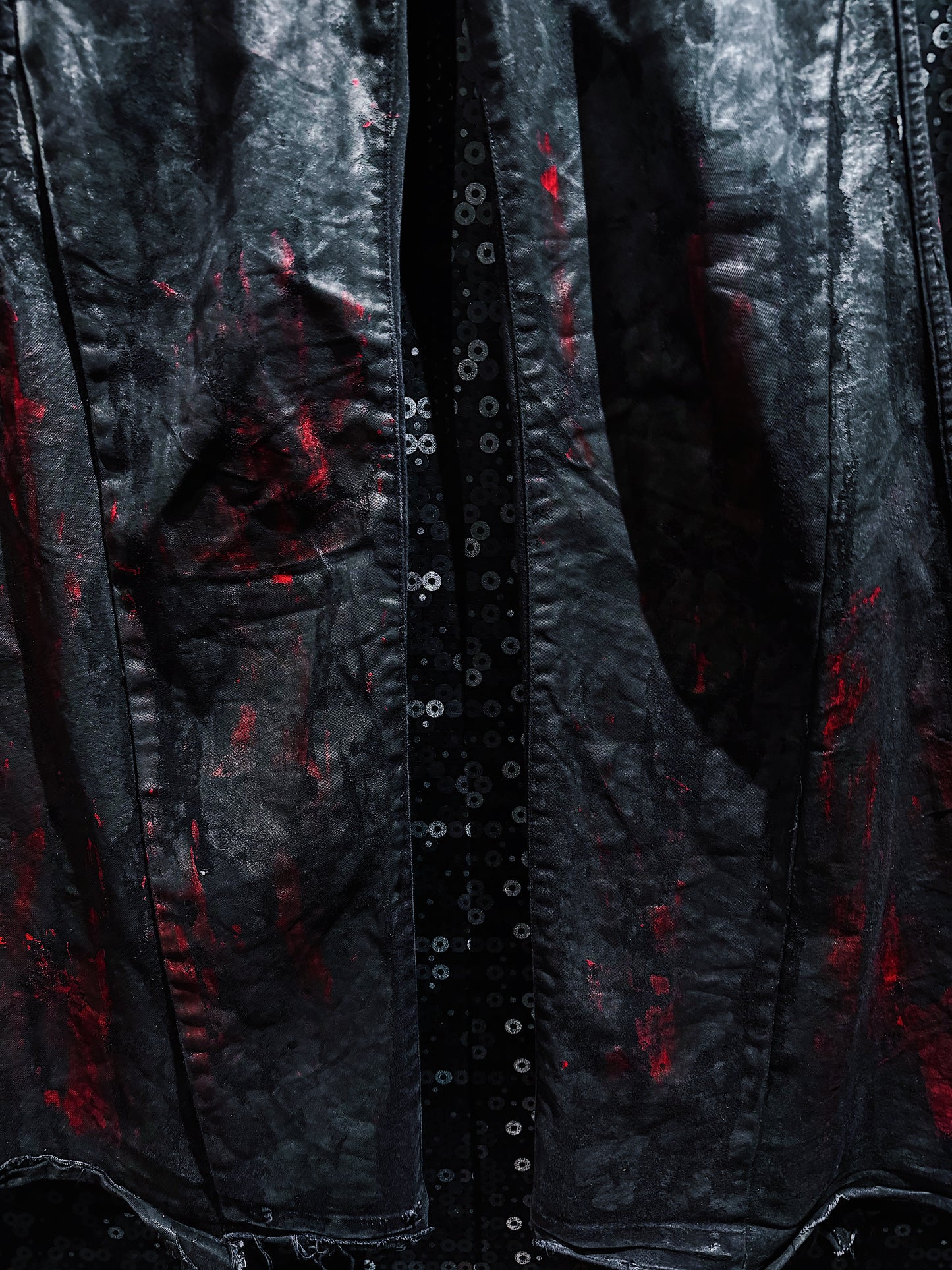 【ÆIEM】vivid notes BLOODSTAINED SHADOW flare pants