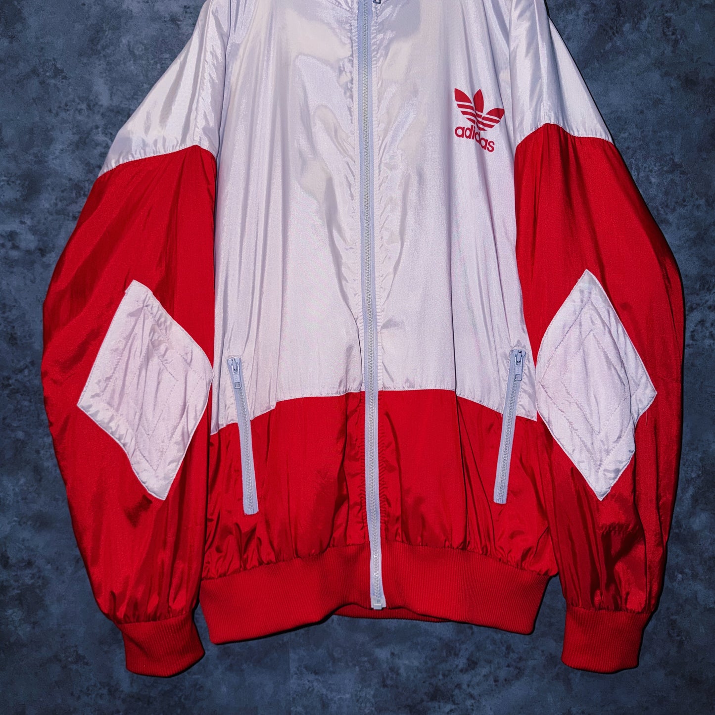 【doppio】90’s vintage “adidas” elbow patch design Nylon jacket