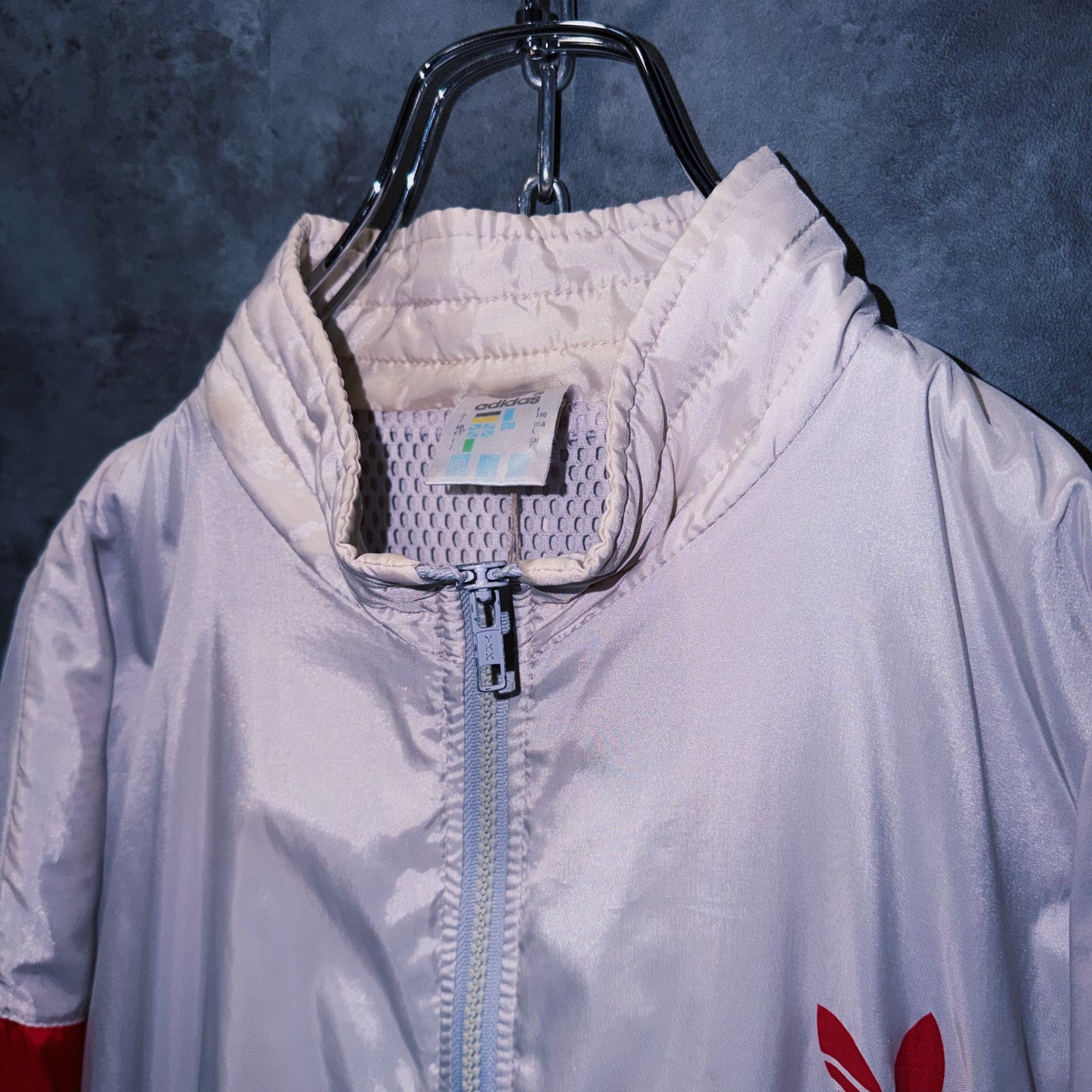 【doppio】90’s vintage “adidas” elbow patch design Nylon jacket