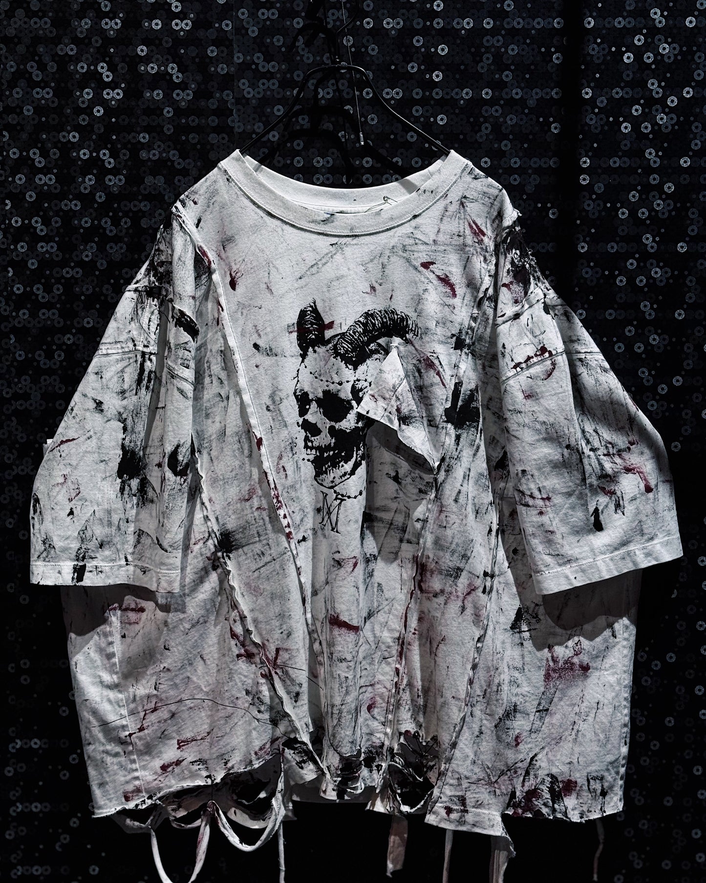 【ÆIEM】vivid notes DECONSTRUCTED Baphomet TEE WHITE