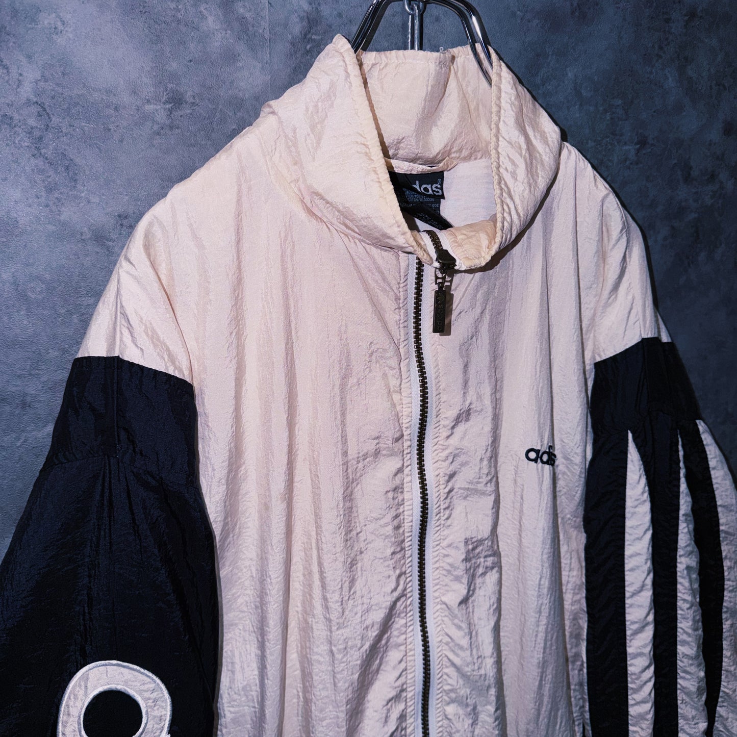 【doppio】90’s vintage “adidas” arm logo design Nylon jacket
