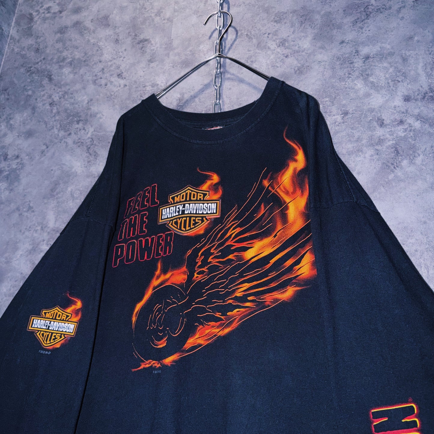 【doppio】00’s vintage “Harley-Davidson” graphic print design long sleeve T-shirt