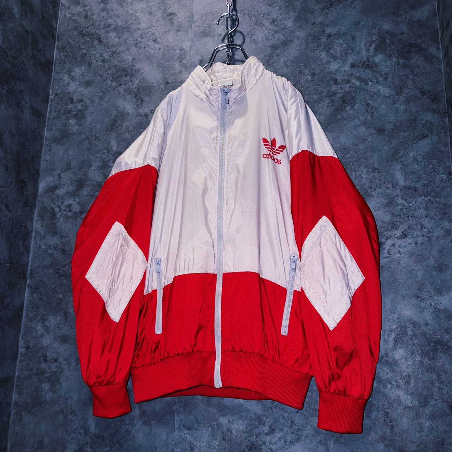 【doppio】90’s vintage “adidas” elbow patch design Nylon jacket