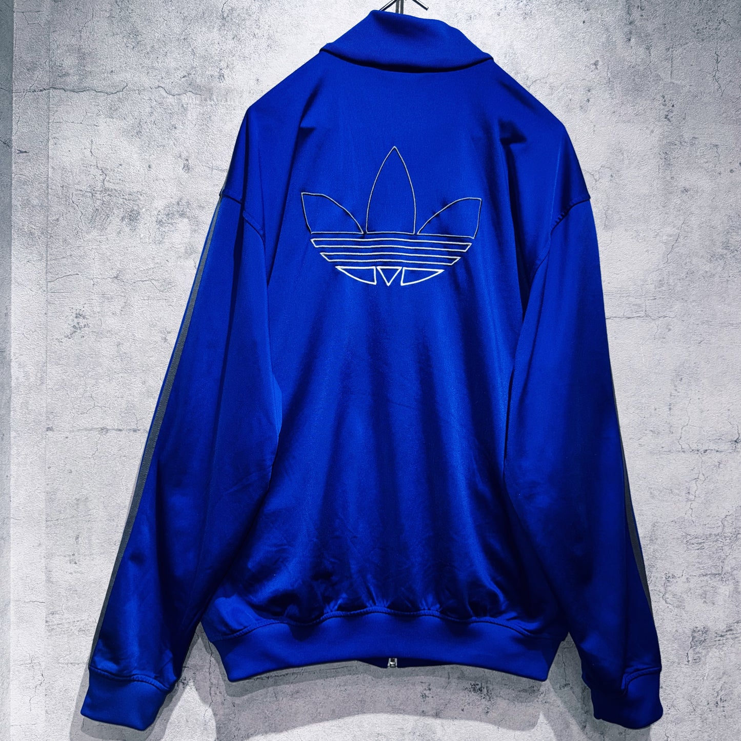 "ADIDAS ULTRASTAR"Trefoil logo embroidery design loose track jacket