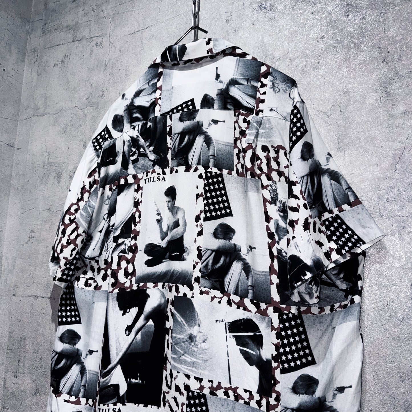 21SS"WACKOMARIA×LARRY CLARK STIE-LO"TULSA AOP pattern Hawaiian short sleeve shirt