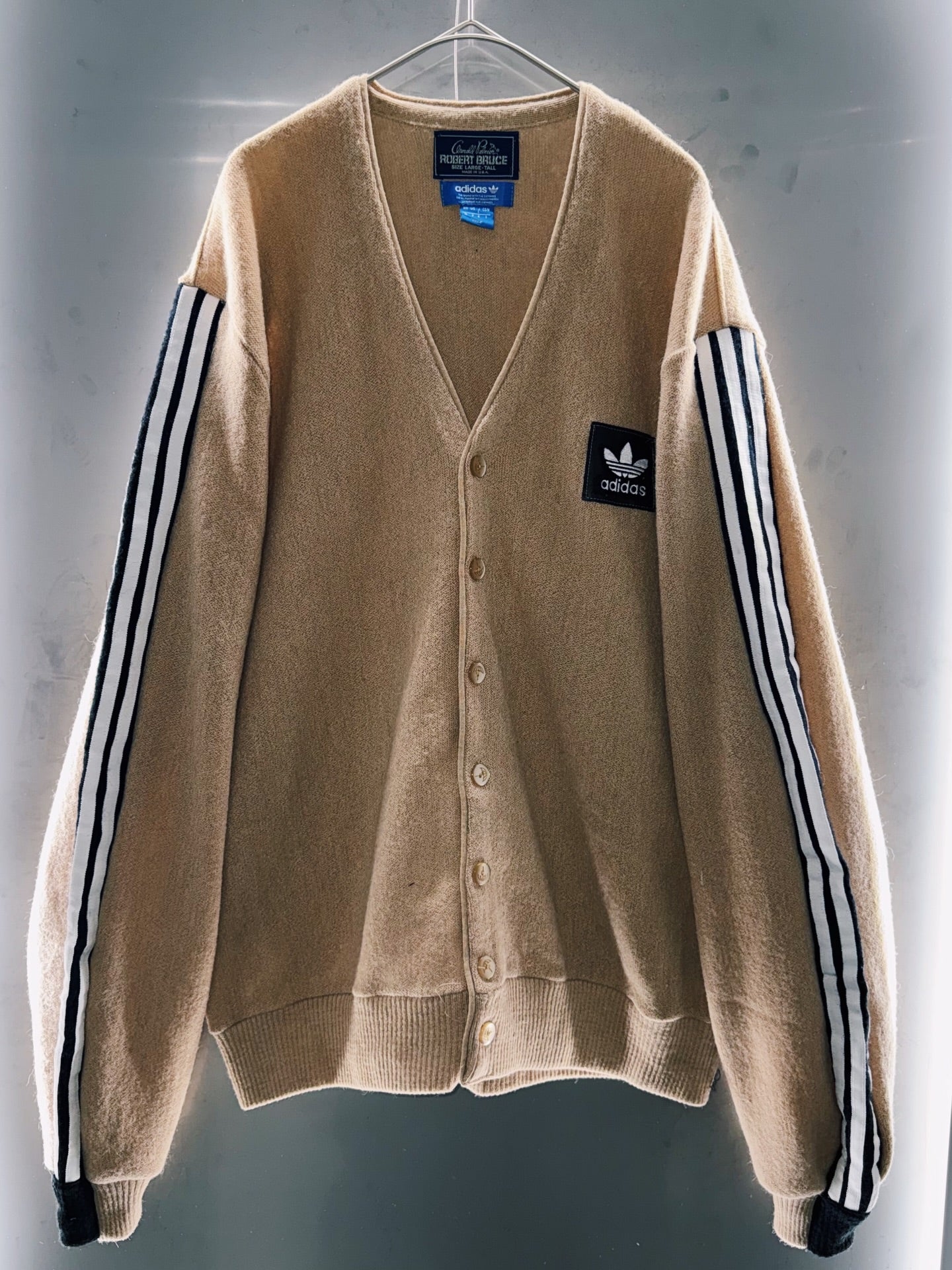 special "original re:meke" vintage "adidas"x vintage cardigan three strip edition ⁡