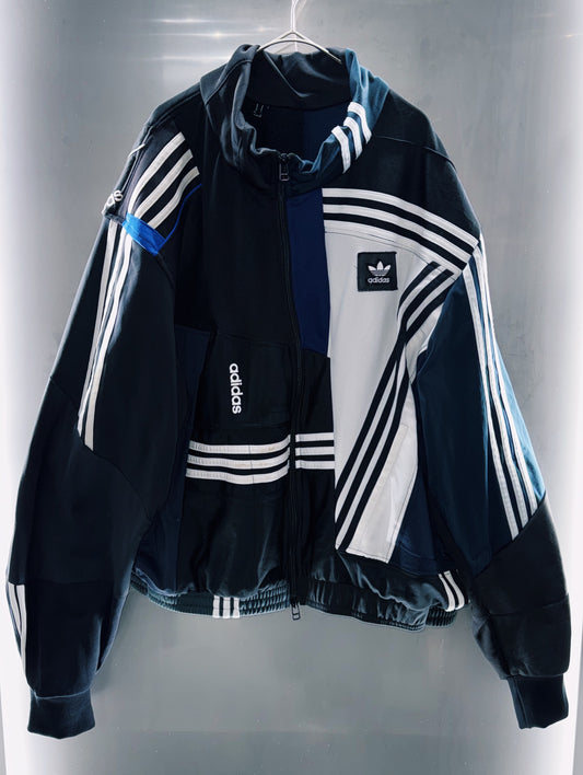 special "original re:make" vintage patch work design High-neck track jacket