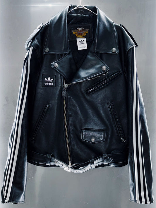 special "original re:meke" vintage
"adidas"× vintage double riders leather jacket three strip edition