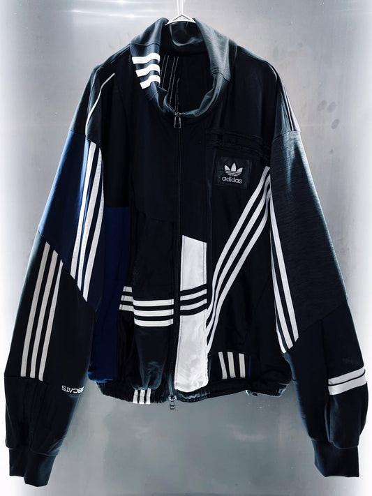 special "original re:make" vintage patch work design High-neck track jacket