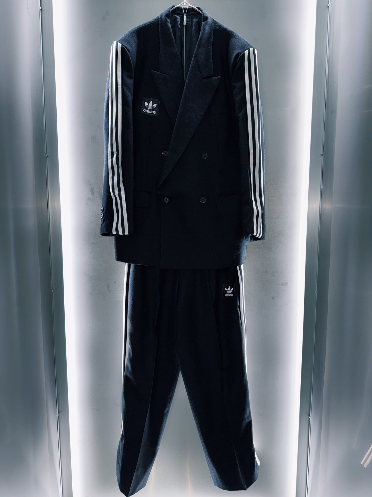 special "original re:meke" vintage "adidas"x vintage double breast SETUP three strip edition