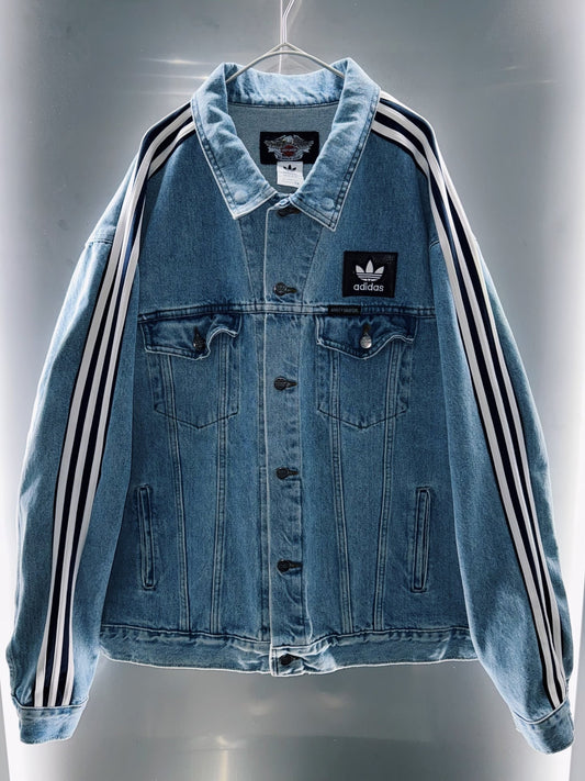 special Original Re:make adidasxHarley-Davidson denim jacket