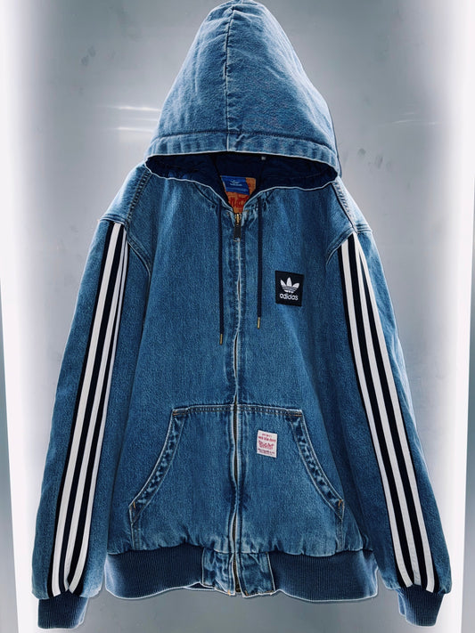 special Original Re:make "adidasxLEVI'S" hooded denim jacket