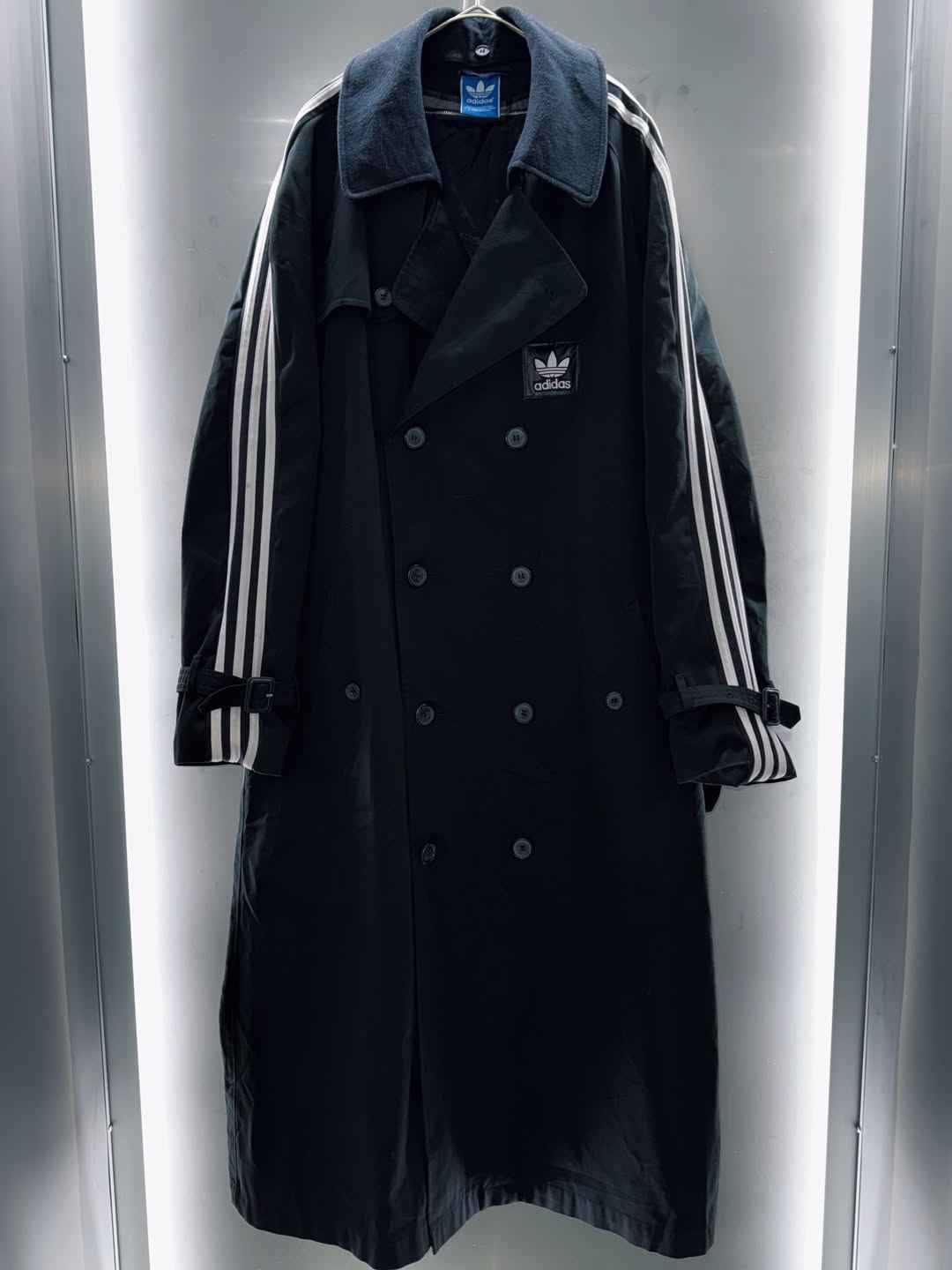 special "original re:meke" vintage "adidas" x vintage double breast coat three strip edition