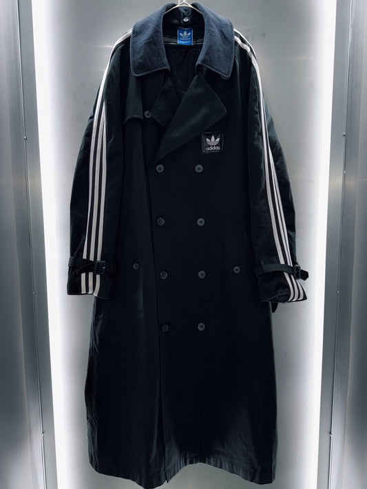 special "original re:meke" vintage "adidas" x vintage double breast coat three strip edition