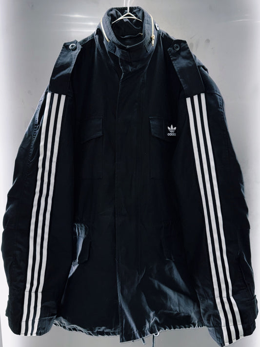 special "original re:meke" vintage "adidas"x vintage M65 military jacket three strip edition