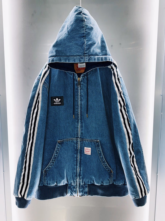 special Original Re:make "adidasxLEVI'S" hooded denim jacket