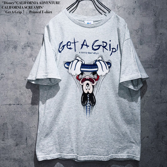 "Disney"CALIFORNIA ADVENTURE CALIFORNIA SCREAMIN' 「Get A Grip！」Printed T-shirt
